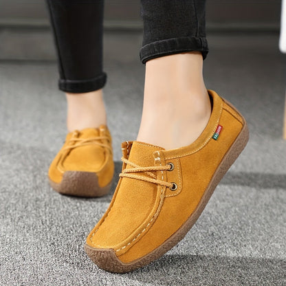 Damen Bequeme Freizeit-Loafer mit Schnürung – Stilvolle Alltagsschuhe für Damen