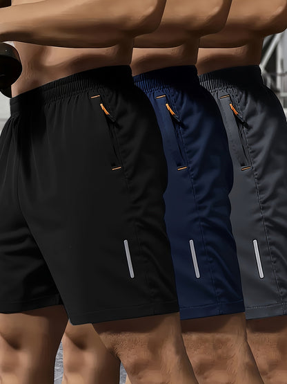 Herren Fitness Sportshorts 3er Pack – Training & Workout Shorts für das Fitnessstudio