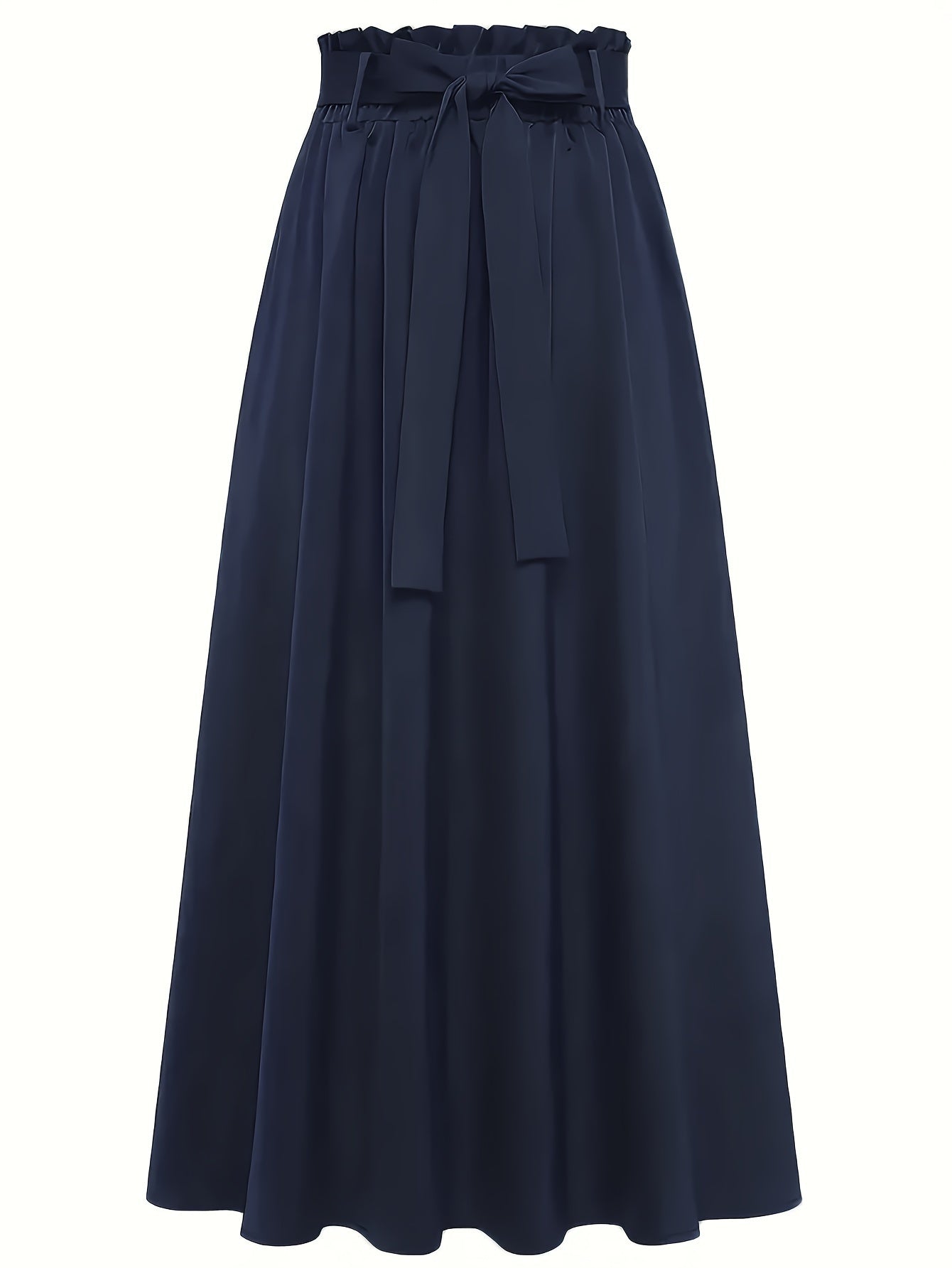 Damen Maxirock mit Paperbag-Bund und Schleife – Eleganter Freizeit-Look für jeden Anlass