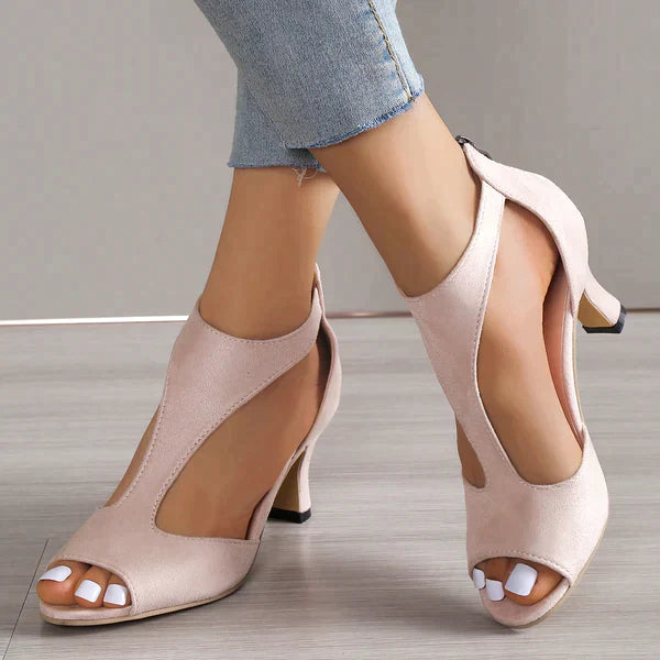 Damen High Heel Sandalette mit T-Riemen – Elegante Schuhe für festliche Anlässe