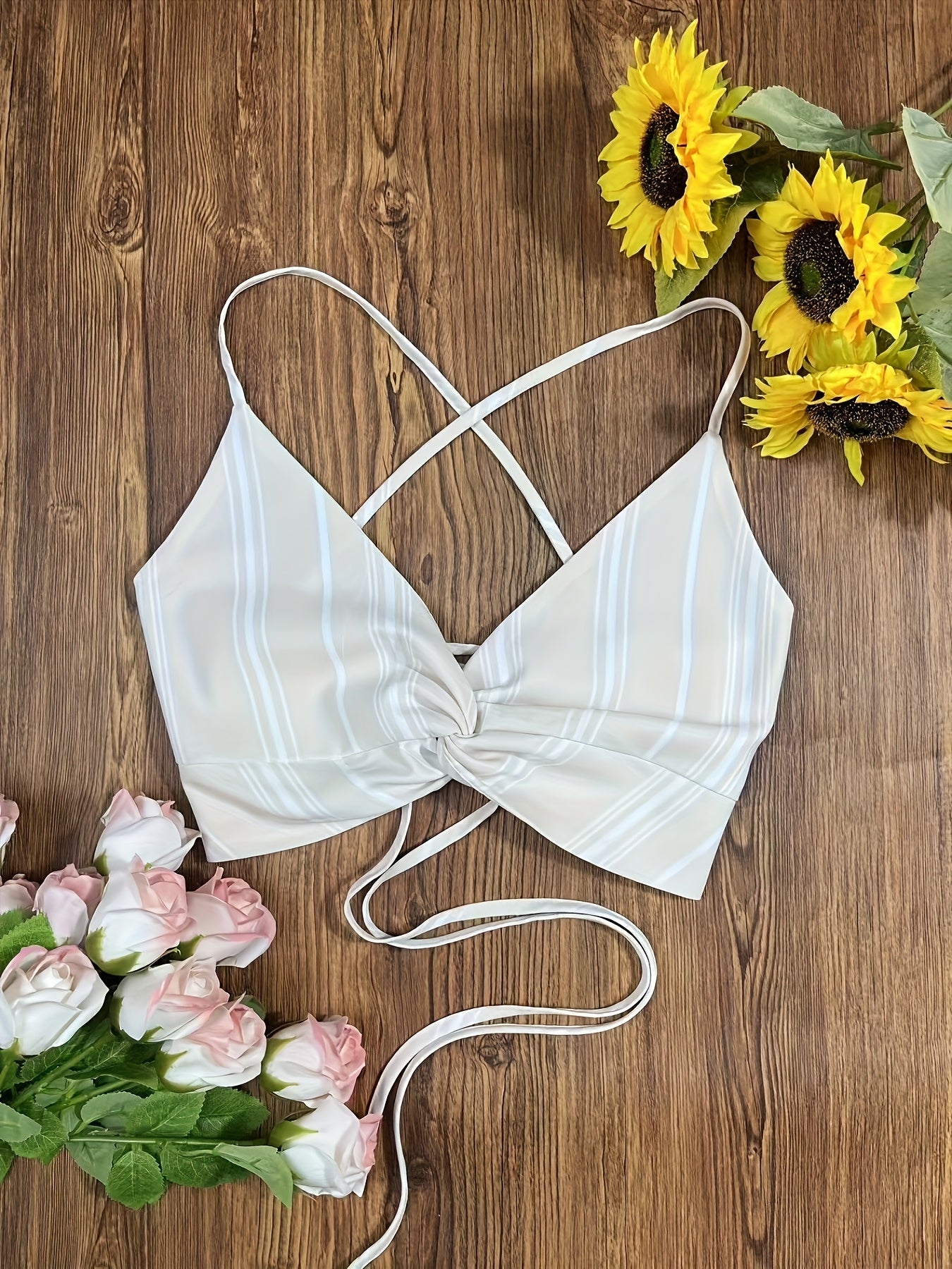 Damen Set – Modisches Streifen-Crop-Top, Hemd und Jeansrock für Freizeit und Sommer