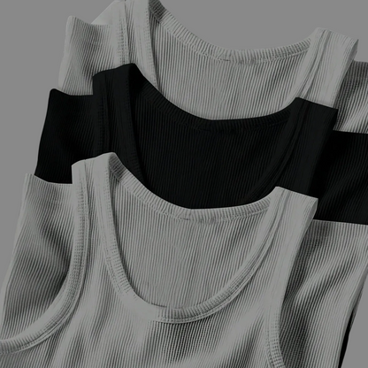 Herren Sport Tanktop mit Rippstruktur – Modernes Fitnesstop für Training und Freizeit