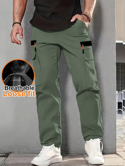 Herren Cargo Hose Locker Schnitt Atmungsaktiv Freizeit Urban Style