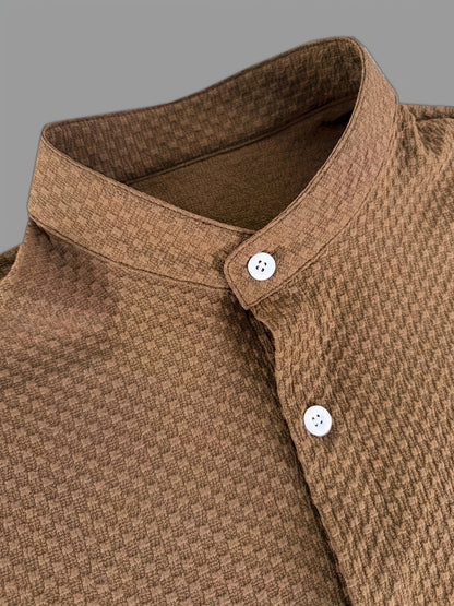 Herren Freizeit Kurzarm Hemd mit Struktur – Modernes Sommer Design für Alltag & Ausgehen