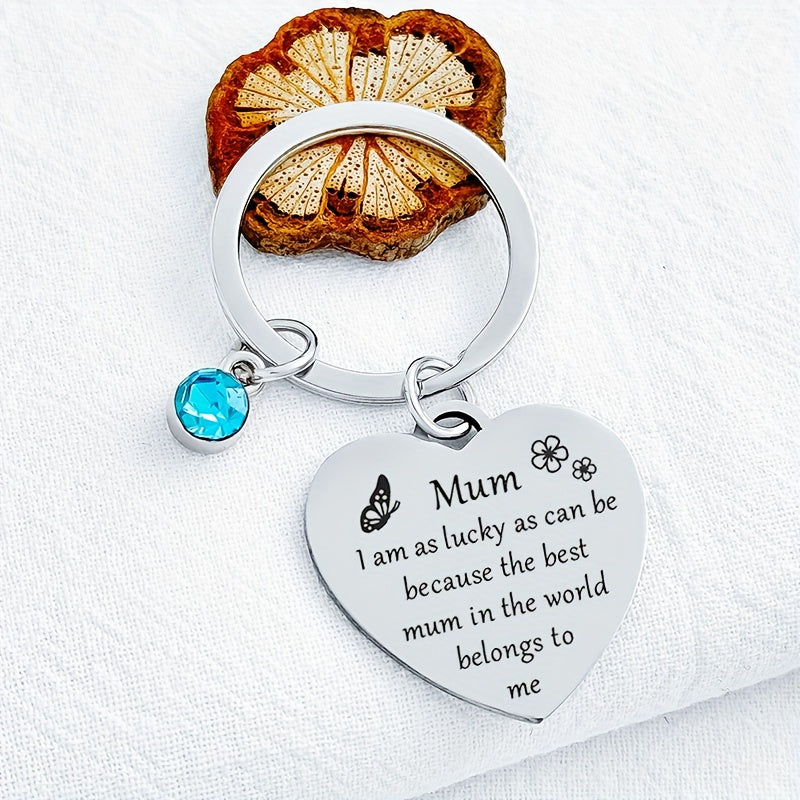 Damen Schlüsselanhänger Herz – Muttertagsgeschenk mit Gravur für die beste Mama – Emotionales Accessoire zum Muttertag