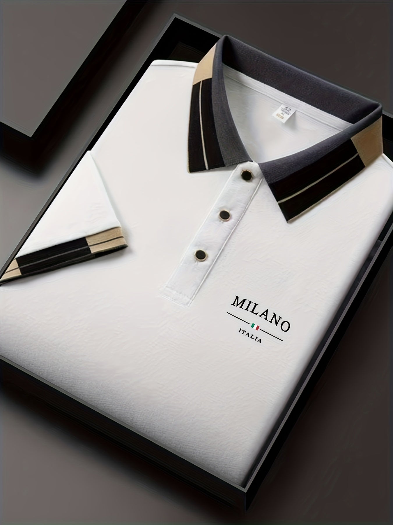 Herren Polohemd Milano Italia – Elegantes Freizeit Poloshirt mit modernem Kragen-Design