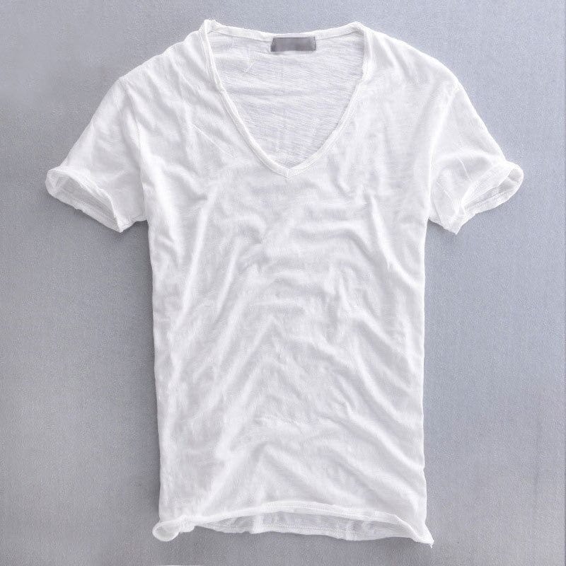Herren V-Ausschnitt T-Shirt – Modernes Basic für Alltag und Freizeit
