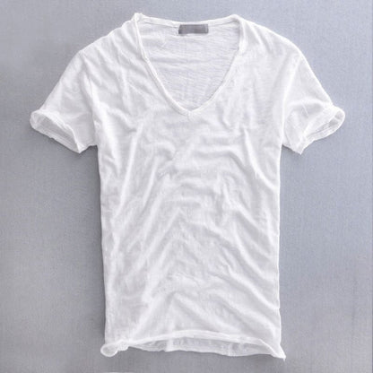 Herren V-Ausschnitt T-Shirt – Modernes Basic für Alltag und Freizeit