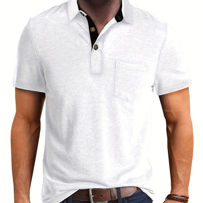 Herren Polohemd mit Brusttasche – Stilvolles Freizeitshirt für Alltag und Büro