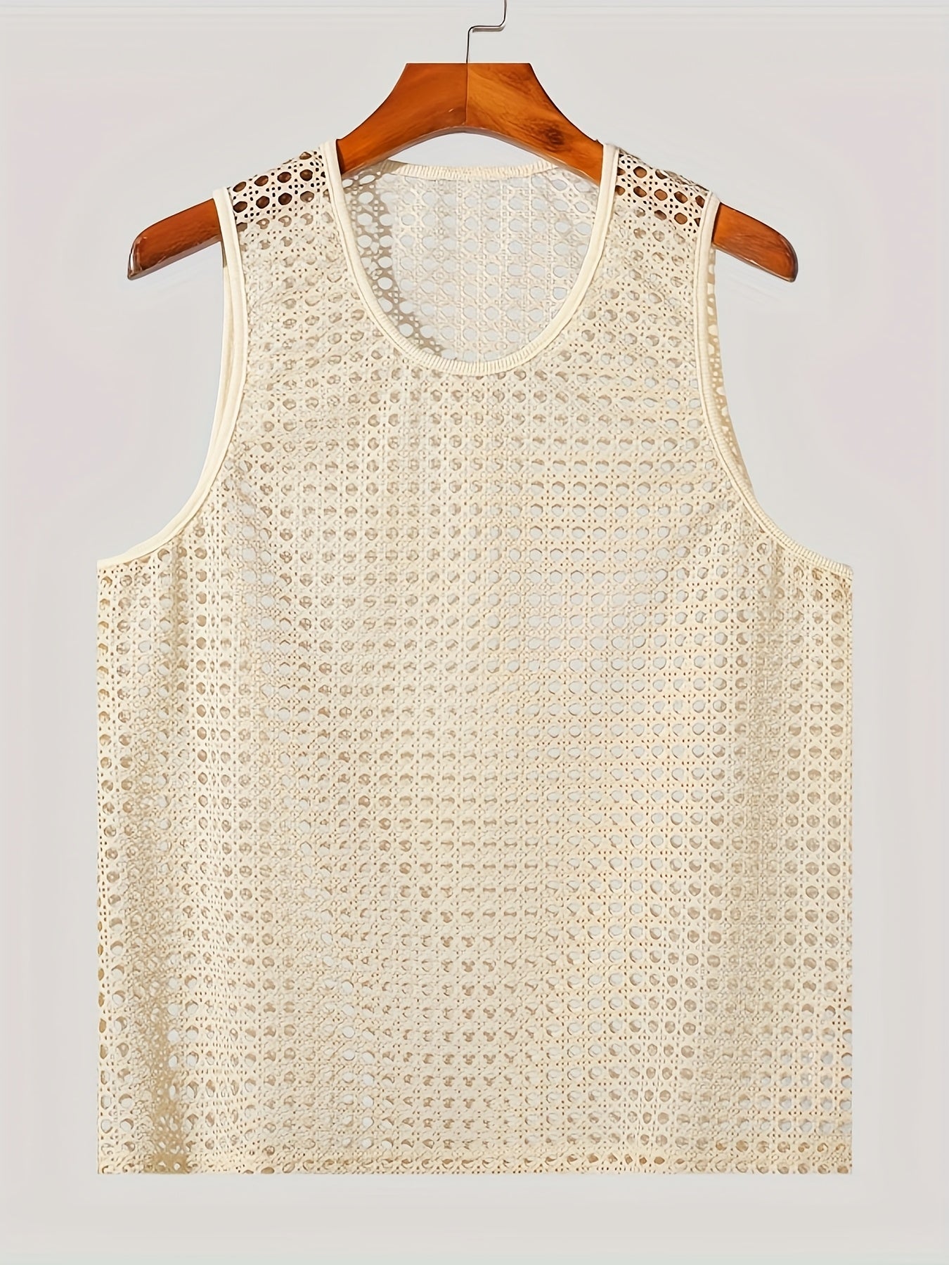 Herren Netz-Strick Tanktop für modernen Sommer-Look