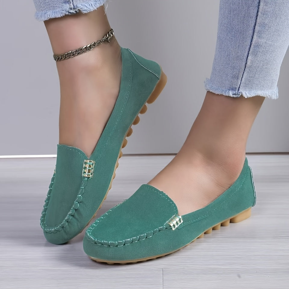 Damen Mokassin-Slipper – Bequeme Freizeitschuhe im eleganten Look