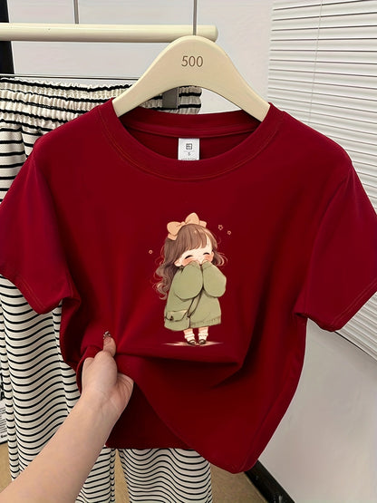 Damen Pyjama-Set mit Kurzarmshirt und Karohose für gemütliche Nächte