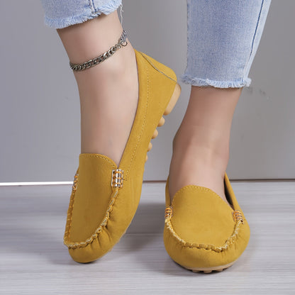 Damen Mokassin-Slipper – Bequeme Freizeitschuhe im eleganten Look