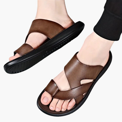 Herren Komfort-Sandalen für Alltag und Freizeit – Bequeme Slip-On Pantoletten mit sportlichem Design