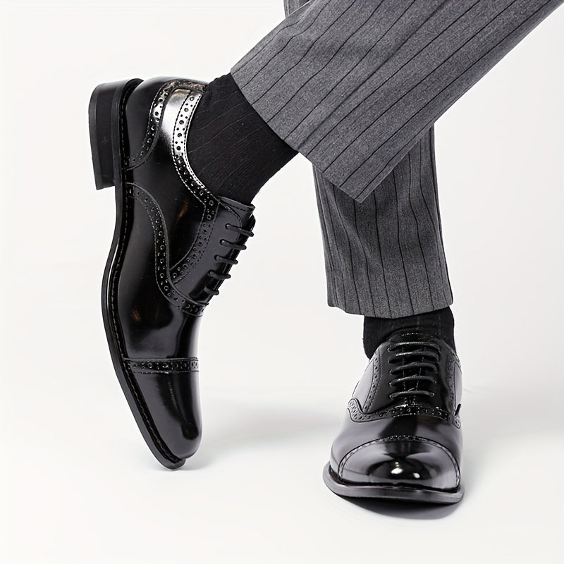 Herren Business Oxfordschuhe – Elegante klassische Schnürschuhe für Büro und festliche Anlässe