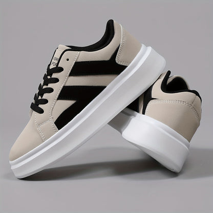 Herren Sneaker Low-Top Urban Streetstyle mit Plateau-Sohle – Trendige Freizeitschuhe