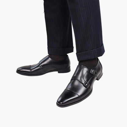 Herren Doppel-Monkstrap Business Schuhe – Elegante Büro- und Festschuhe