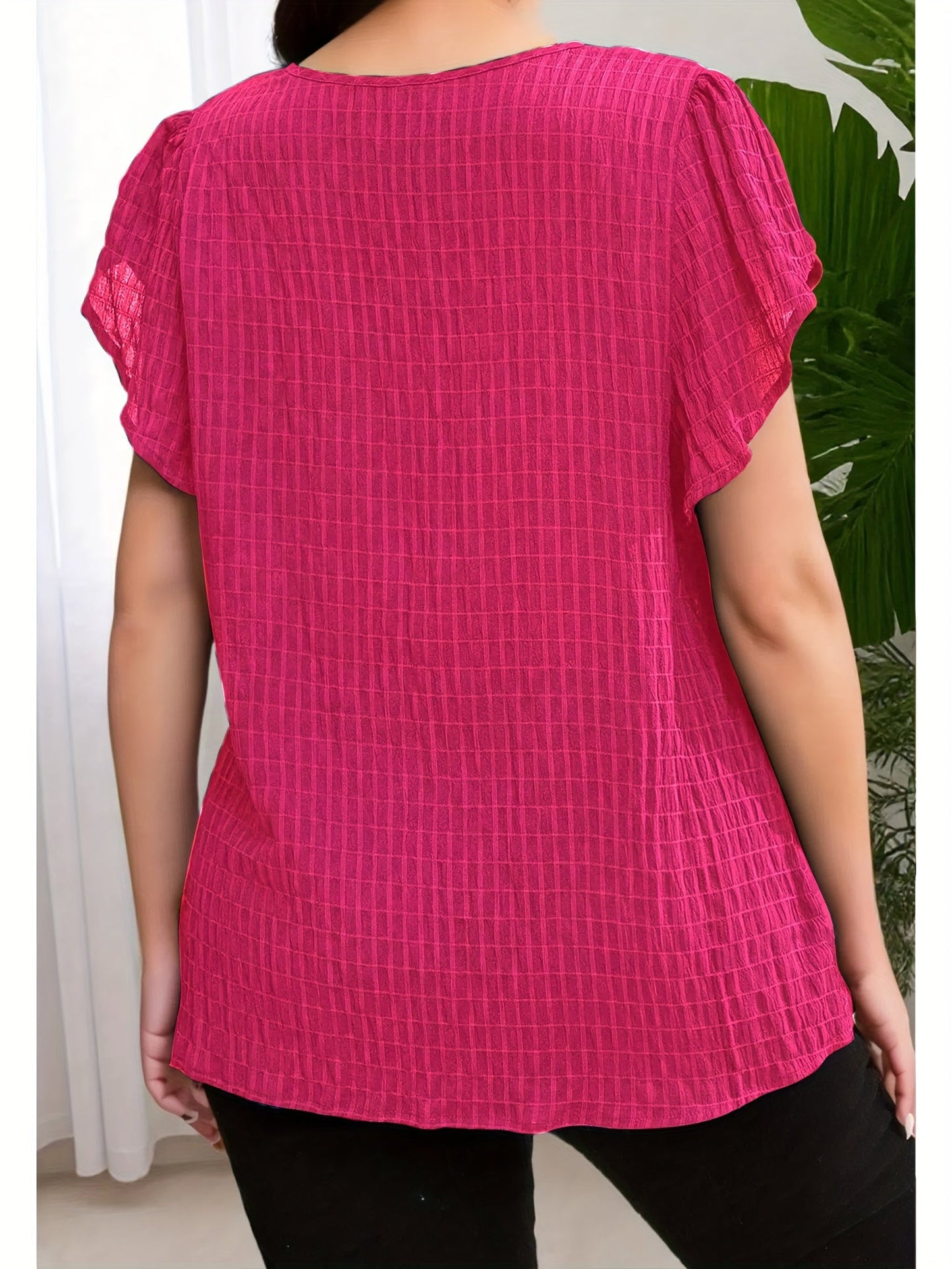 Damen Blusenshirt Elegant mit Raffungen – Lockeres Oberteil für Alltag und Büro