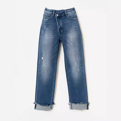 Audrey – Weite Damenjeans im Lässigen Stil