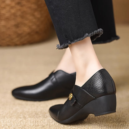 Damen Vintage Mary-Jane Pumps mit Blockabsatz – Elegante Alltags- und Festschuhe