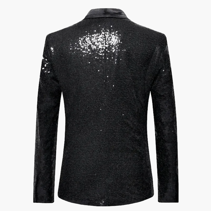Herren Smoking Sakko mit Pailletten – Eleganter Blazer für festliche Anlässe und Abendveranstaltungen