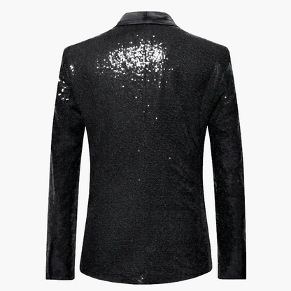 Herren Smoking Sakko mit Pailletten – Eleganter Blazer für festliche Anlässe und Abendveranstaltungen
