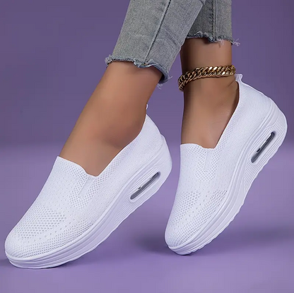 Damen Komfort Slip-On Sneaker – Orthopädische Freizeitschuhe für Alltag & Arbeit