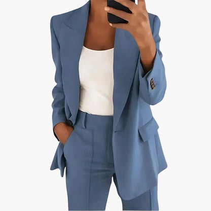 Damen Business Anzug Set – Eleganter Blazer & Hose für Büro und Alltag