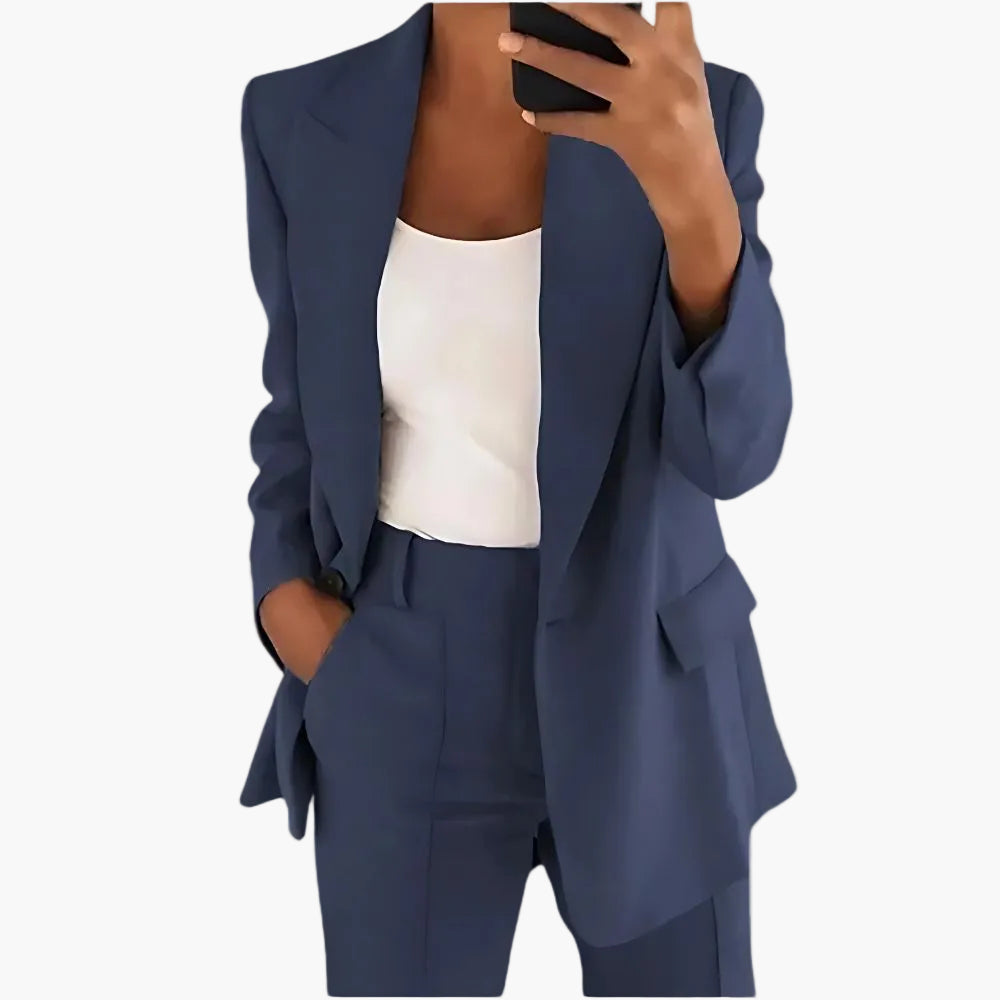 Damen Business Anzug Set – Eleganter Blazer & Hose für Büro und Alltag