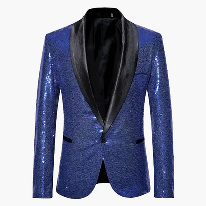 Herren Smoking Sakko mit Pailletten – Eleganter Blazer für festliche Anlässe und Abendveranstaltungen