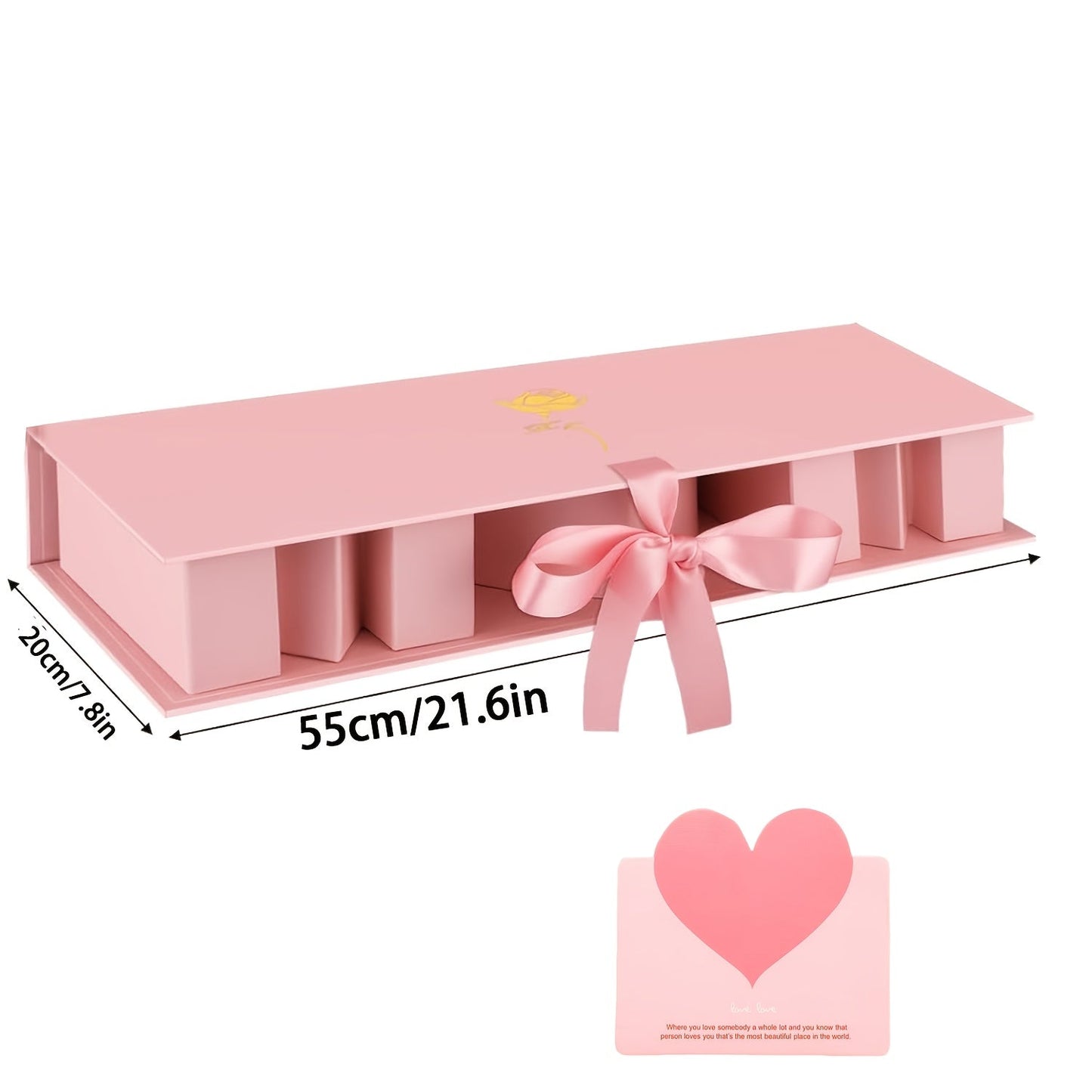 Geschenkbox Muttertag Deko Herz & Buchstaben – Elegante Präsentationsbox für Frauen, Muttertagsgeschenk, Dekoration