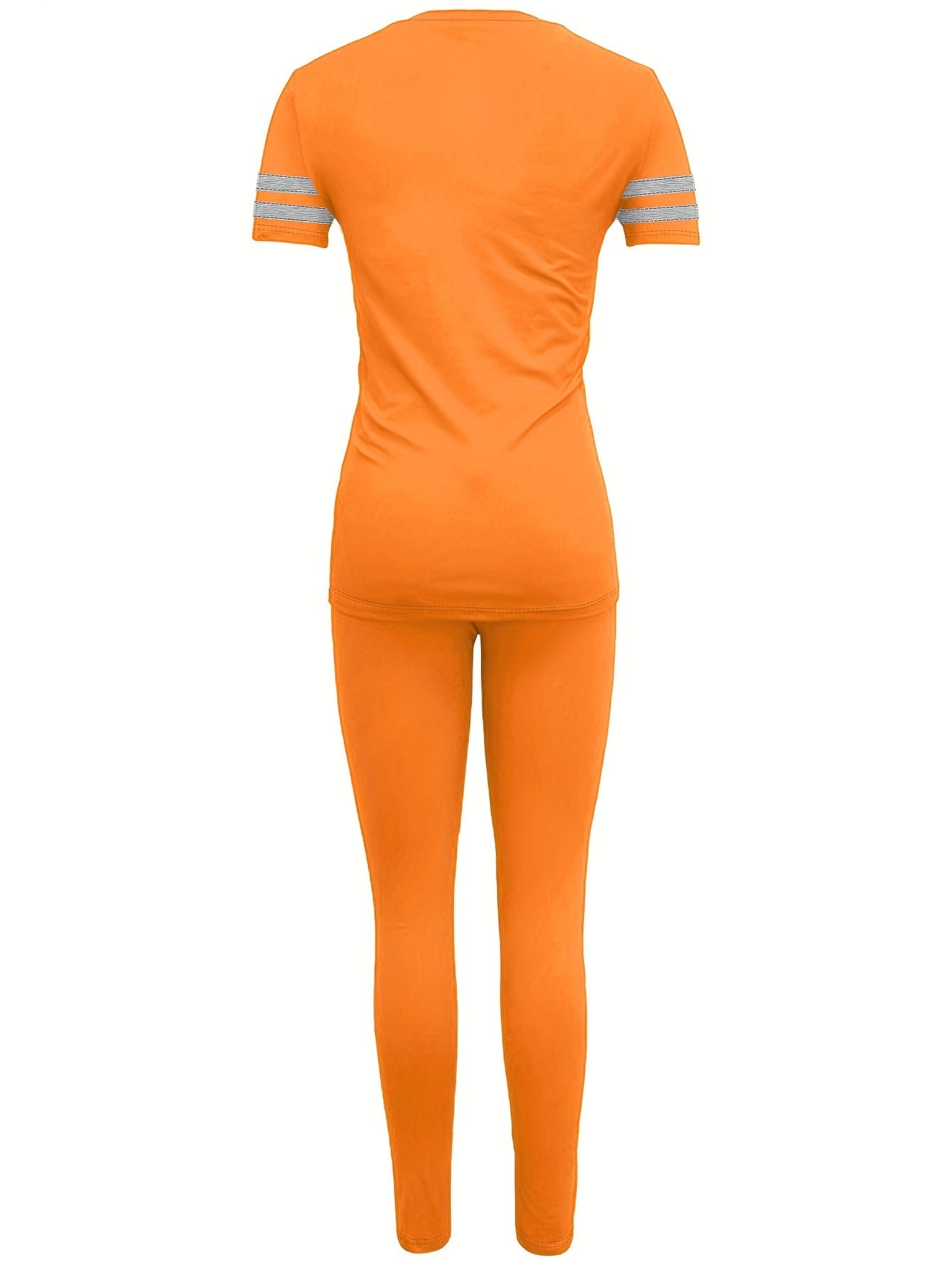 Damen Sportliches Freizeit-Set – Zweiteiliges Outfit mit T-Shirt und Leggings für Alltag & Fitness