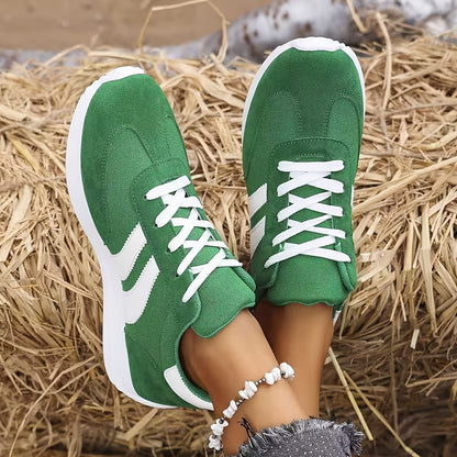 Damen Sneaker Freizeit Retro Sportlicher Look für Alltag und Freizeit
