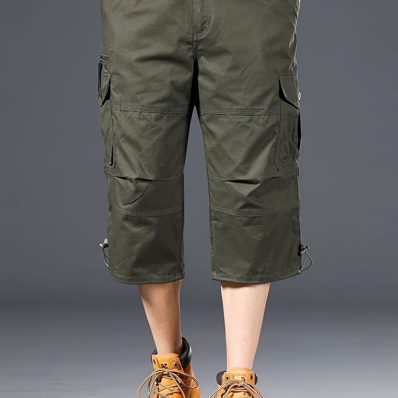 Herren Cargo Outdoor Shorts mit vielen Taschen und langem Schnitt – Ideal für Abenteuer & Freizeit