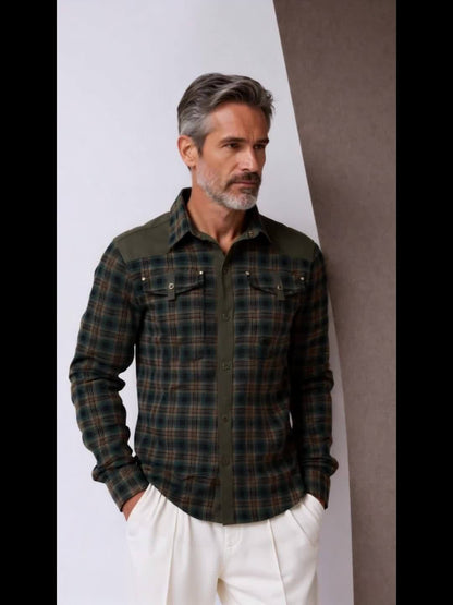 Herren Freizeithemd im Karo-Look – Stilvolles Outdoor Overshirt für Alltag und Freizeit