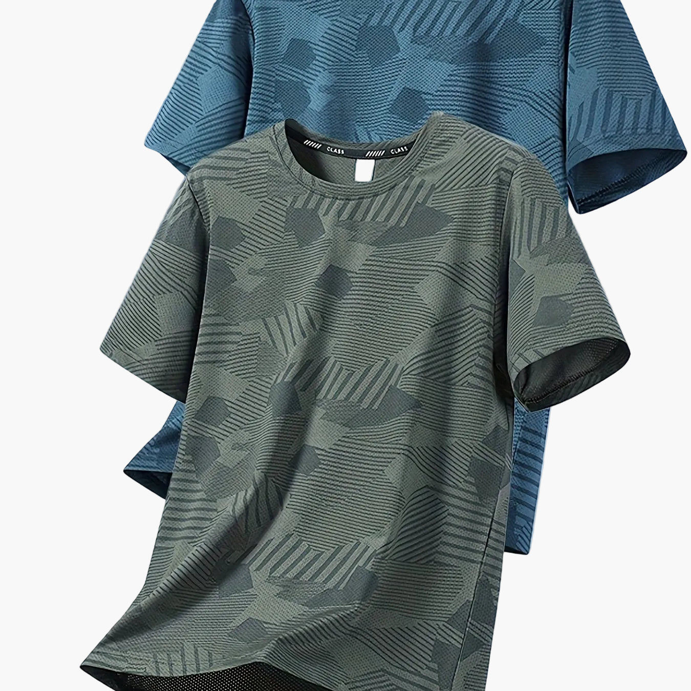 Herren Funktions-T-Shirts – Lässige Sommeroberteile mit tropischem Muster, ideal für Freizeit und Sport