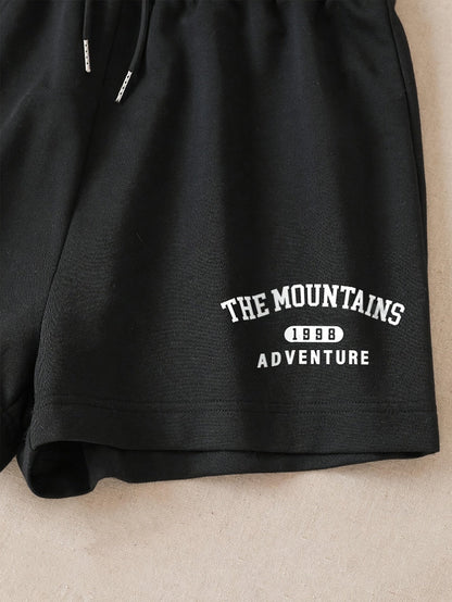 Damen Lounge-Set mit Print „The Mountains Adventure“ – Sportlich & Bequem für Freizeit und Homewear