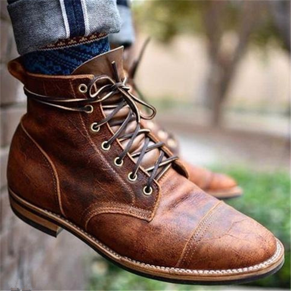 Herren Klassische Stiefeletten – Zeitlose Veganem Leder für Alltag & Business