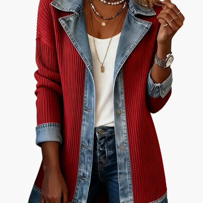 Damen Blazer im Denim-Look – Eleganter Casual Style für Business & Freizeit