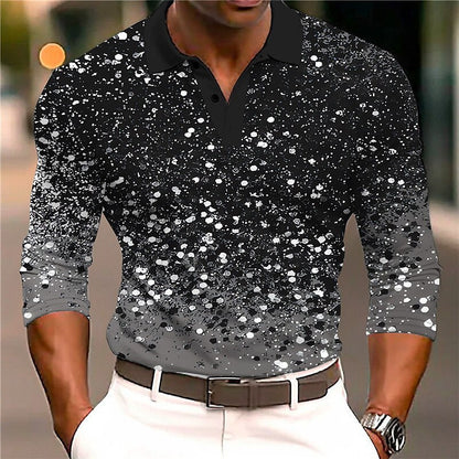 Tom – Freizeit Herren 3D Polo Shirt mit Aufdruck
