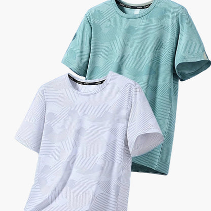 Herren Funktions-T-Shirts – Lässige Sommeroberteile mit tropischem Muster, ideal für Freizeit und Sport