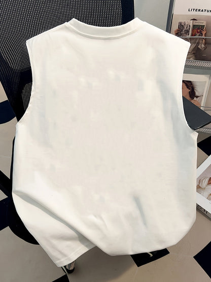 Herren Streetwear Tanktop mit Cartoon-Grafik und lässigem Schnitt