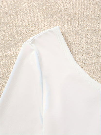 Damen Elegante Off-Shoulder Bluse mit Paperbag-Hose – Perfektes Outfit für Alltag und Büro