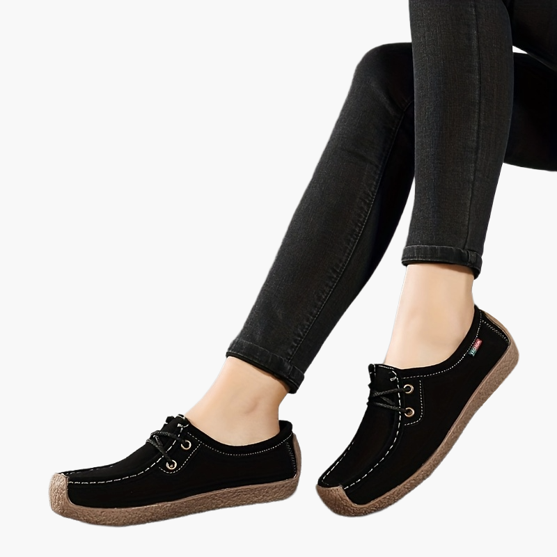 Damen Bequeme Freizeit-Loafer mit Schnürung – Stilvolle Alltagsschuhe für Damen