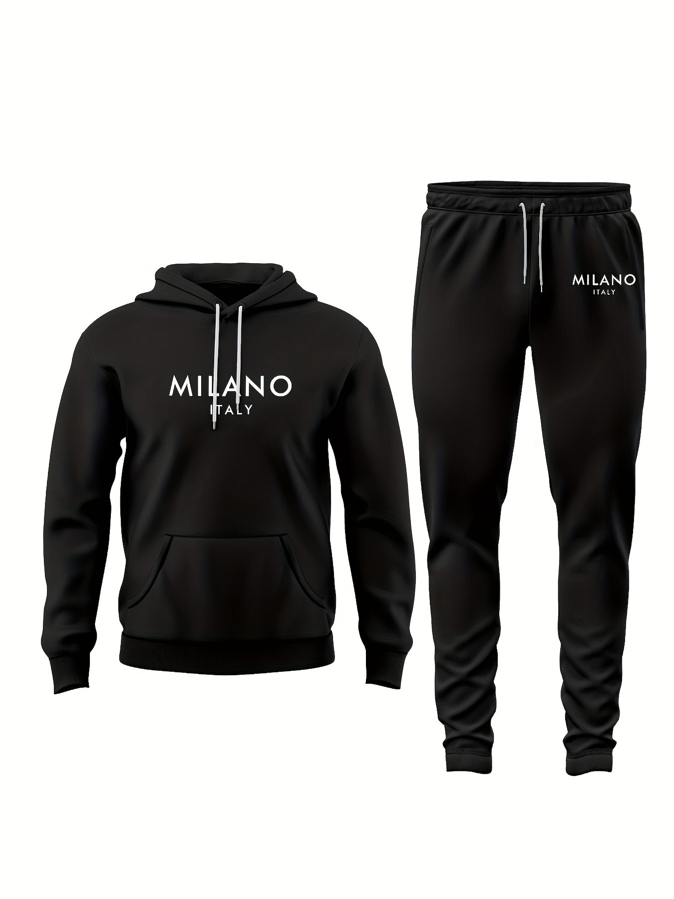 Herren Milano Italy Trainingsanzug – Modischer Freizeit Hoodie & Jogginghose Set für Alltag und Sport