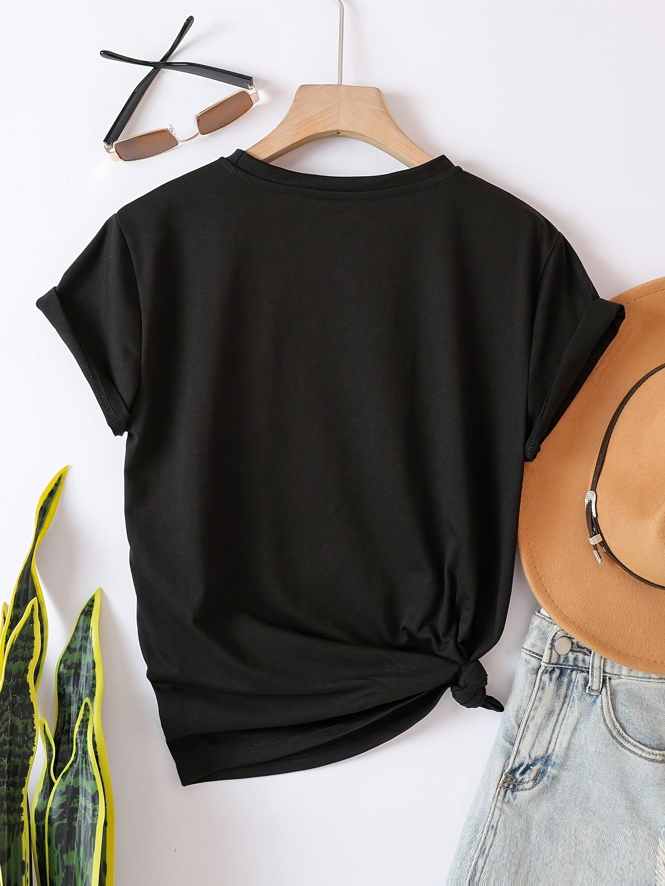 Damen T-Shirt mit Schriftzug 'Perfectly Imperfect' – Lässiger Statement-Style für Alltag und Freizeit
