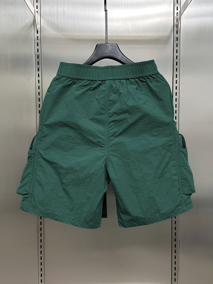 Herren Utility Cargo Shorts mit großen Taschen und verstellbarem Gürtel – Streetwear & Outdoor Style