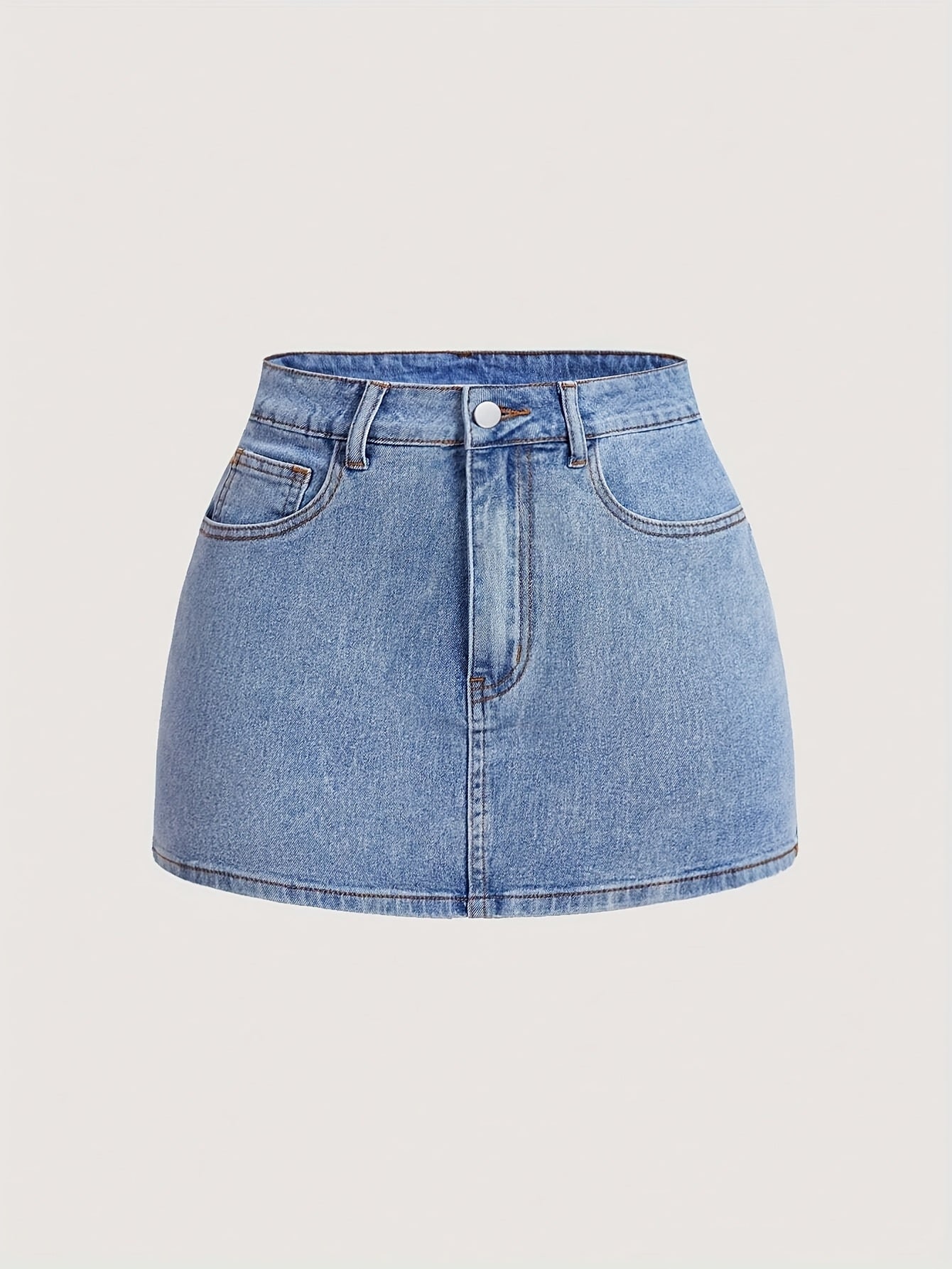 Damen Jeans Minirock mit Taschen und Schleifen – Modischer Streetstyle für Freizeit und Alltag