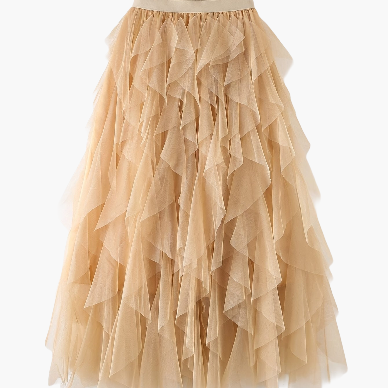 Damen Maxirock mit Rüschen für festliche Anlässe und elegante Outfits