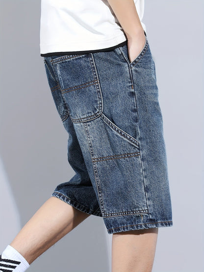 Herren Jeans-Bermuda Regular Fit – Lässige Utility-Shorts für Alltag und Freizeit